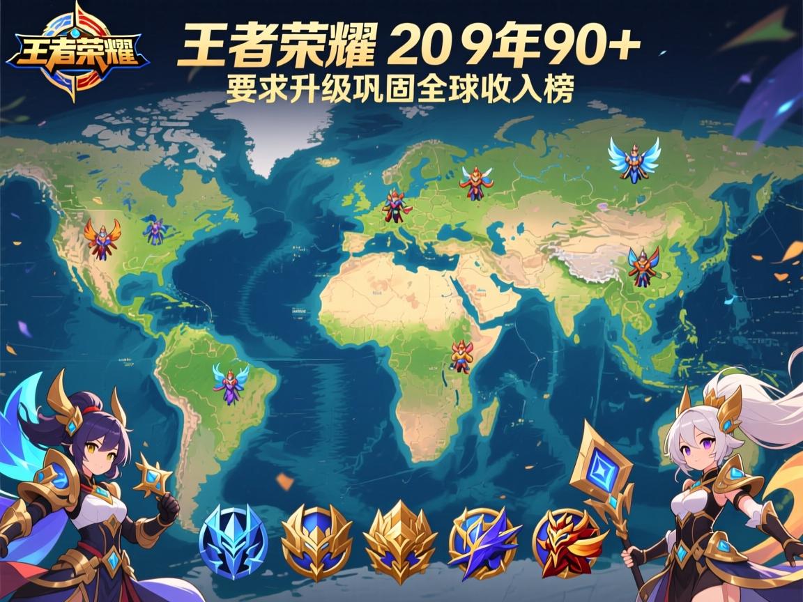 王者荣耀2019年90+英雄地图升级巩固全球收入榜 王者荣耀2019年90+英雄地图升级巩固全球收入榜