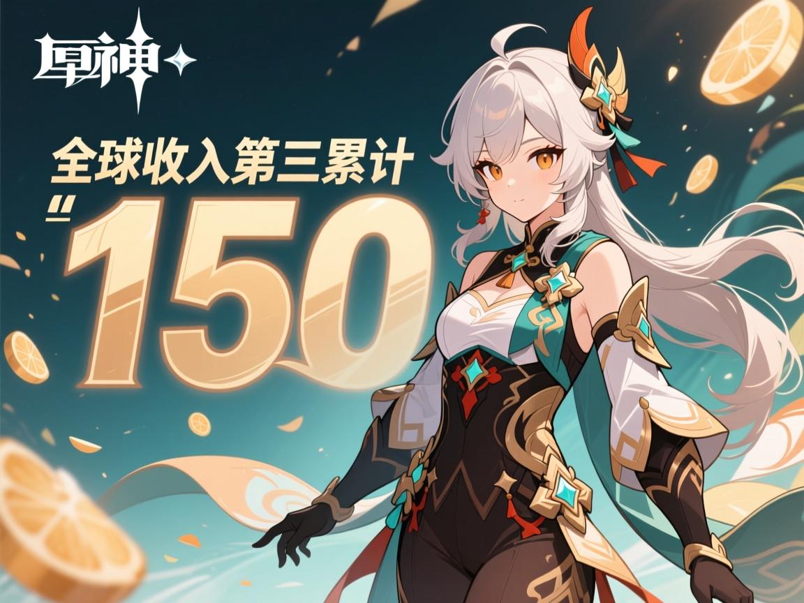 原神手游全球收入第三累计150亿 原神手游全球收入第三累计150亿