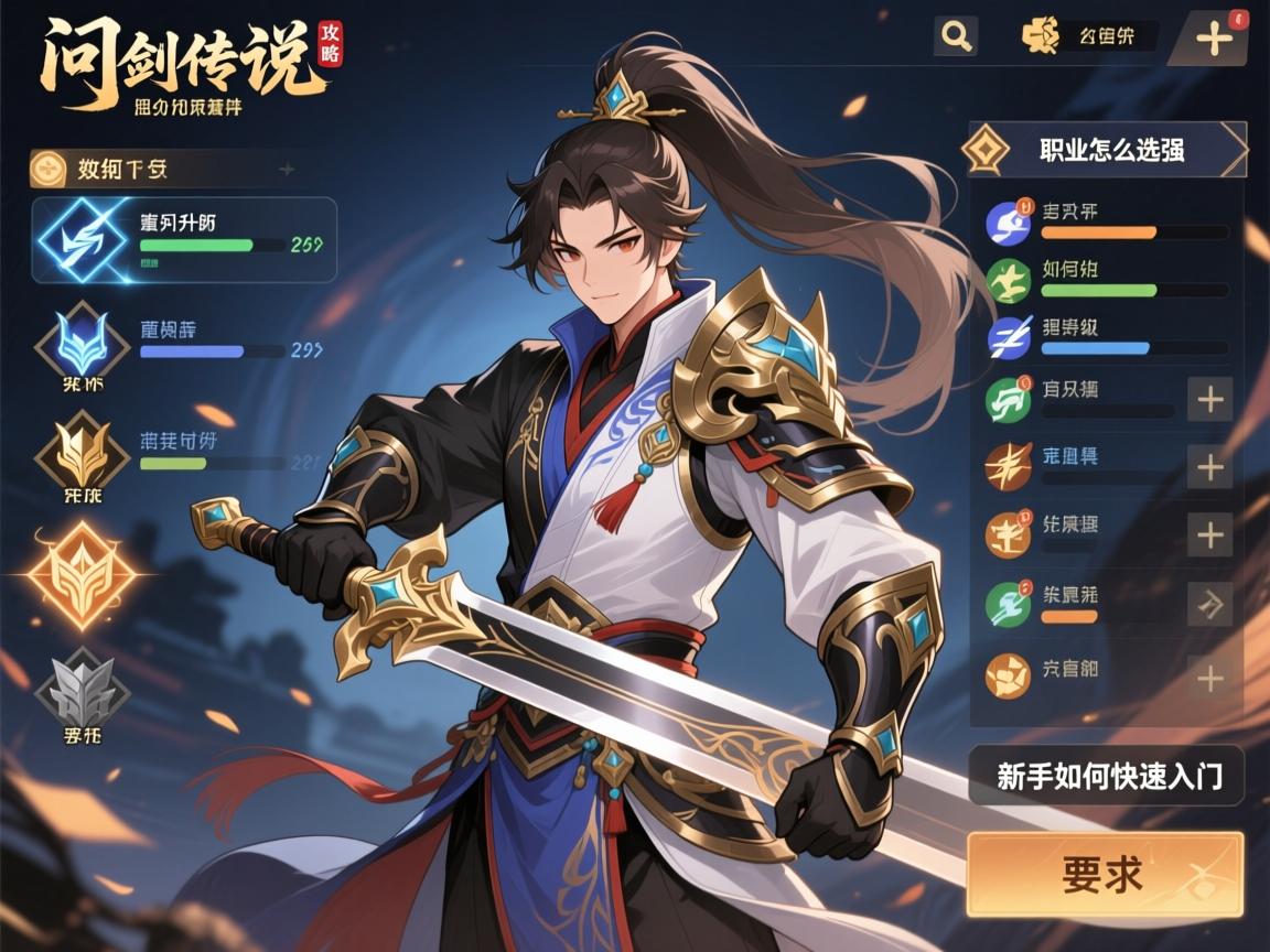 问剑传说攻略,职业怎么选强,装备如何升级,新手如何快速入门 问剑传说攻略,职业怎么选强,装备如何升级,新手如何快速入门