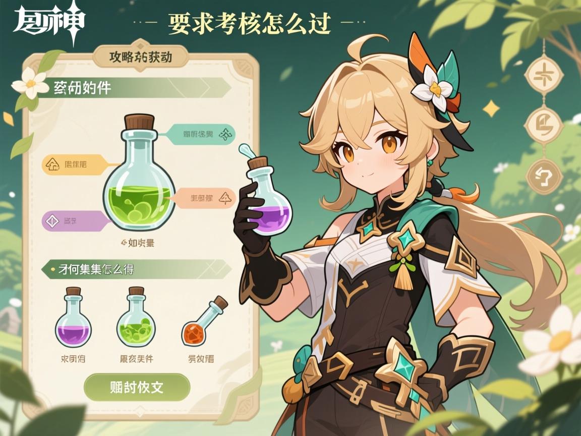 原神攻略活动药剂,配方怎么获得,材料如何收集,考核怎么过 原神攻略活动药剂,配方怎么获得,材料如何收集,考核怎么过