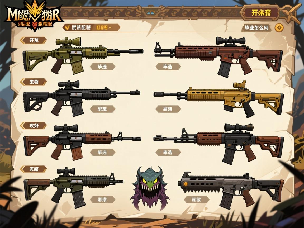 怪物猎人荒野武器攻略,武器选择推荐哪个好,开荒武器怎么选,毕业配装如何搭配 怪物猎人荒野武器攻略,武器选择推荐哪个好,开荒武器怎么选,毕业配装如何搭配