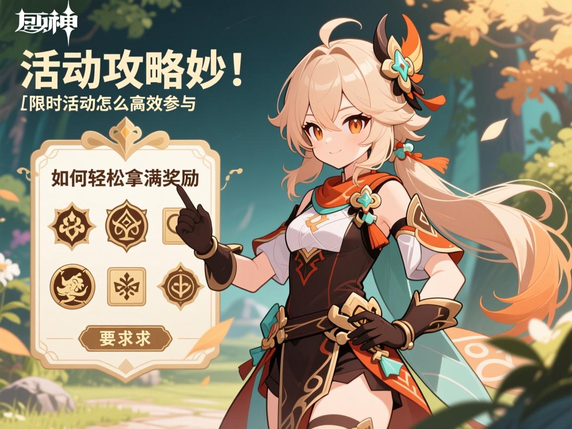 原神活动攻略妙,如何轻松拿满奖励,限时活动怎么高效参与 原神活动攻略妙,如何轻松拿满奖励,限时活动怎么高效参与