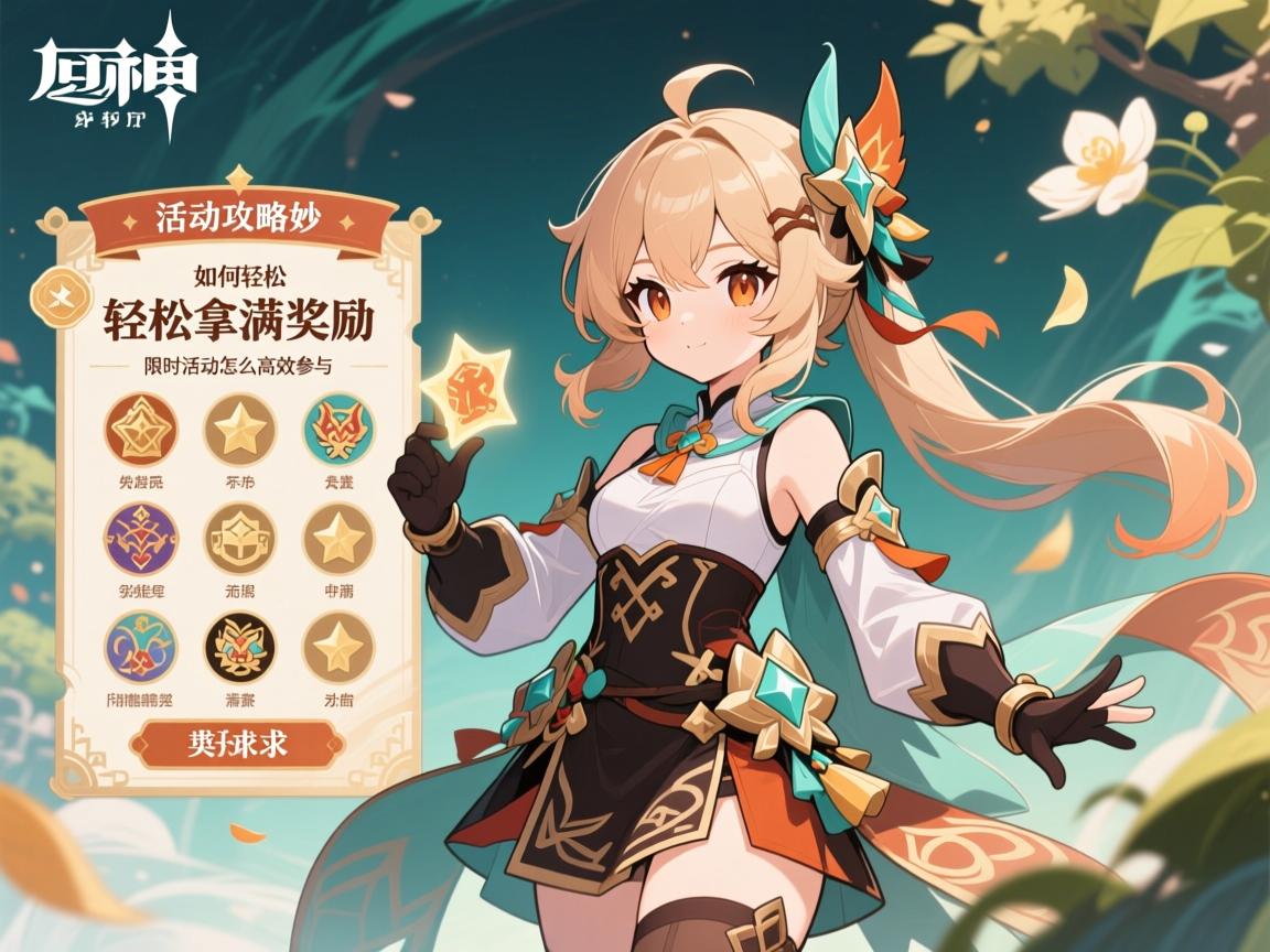 原神活动攻略妙,如何轻松拿满奖励,限时活动怎么高效参与 原神活动攻略妙,如何轻松拿满奖励,限时活动怎么高效参与