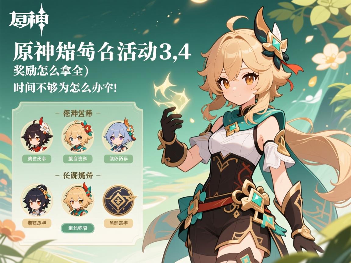 原神3.4活动原神攻略,奖励怎么拿全,时间不够怎么办,角色怎么搭配 原神3.4活动原神攻略,奖励怎么拿全,时间不够怎么办,角色怎么搭配