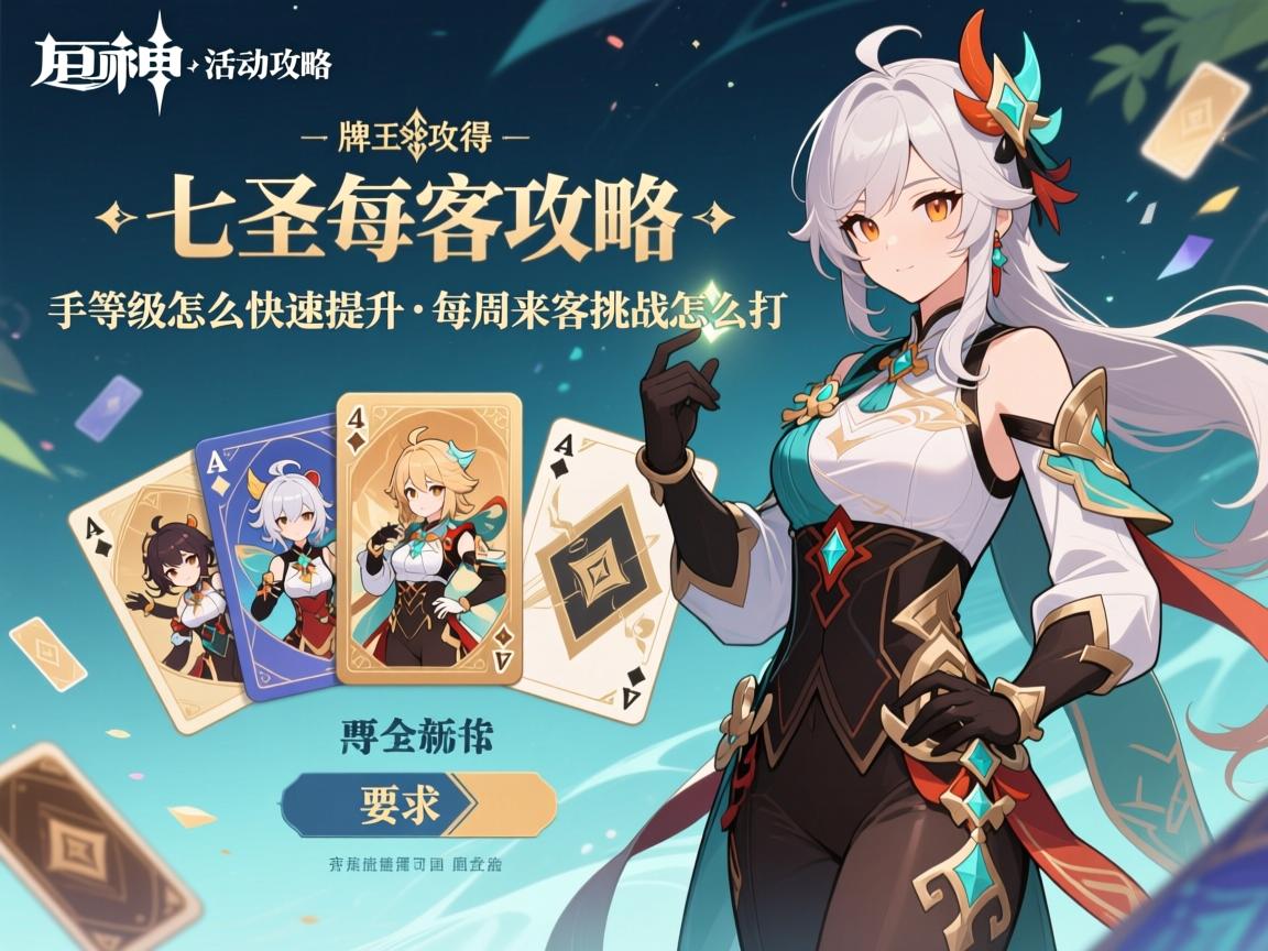 原神牌活动攻略,七圣召唤角色牌怎么获得,牌手等级怎么快速提升,每周来客挑战怎么打 原神牌活动攻略,七圣召唤角色牌怎么获得,牌手等级怎么快速提升,每周来客挑战怎么打
