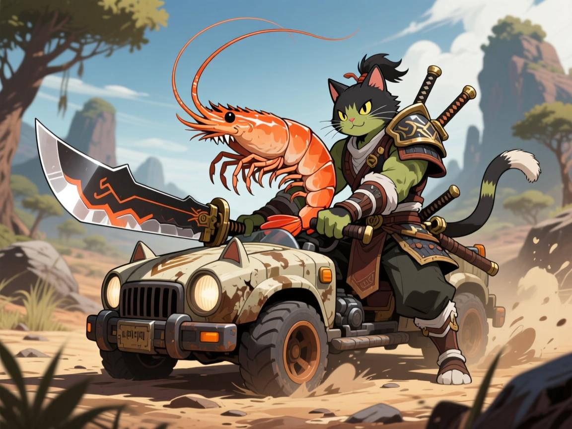 怪物猎人荒野武器梗,虾头太刀侠是什么,为什么叫猫车 怪物猎人荒野武器梗,虾头太刀侠是什么,为什么叫猫车