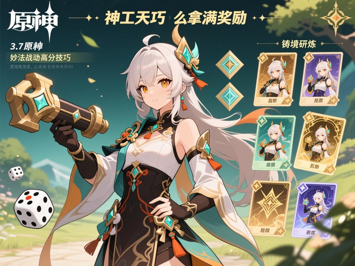 3.7原神活动攻略,神工天巧怎么拿满奖励,铸境研炼卡组怎么配,妙法战骰高分技巧 3.7原神活动攻略,神工天巧怎么拿满奖励,铸境研炼卡组怎么配,妙法战骰高分技巧