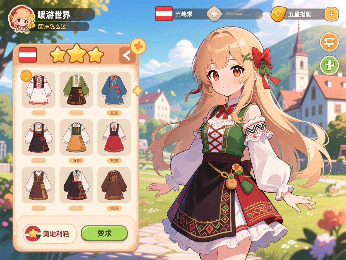 暖暖环游世界攻略奥地利丨区域关卡怎么过,五星搭配怎么选,奥地利特色服饰怎么收集 暖暖环游世界攻略奥地利丨区域关卡怎么过,五星搭配怎么选,奥地利特色服饰怎么收集