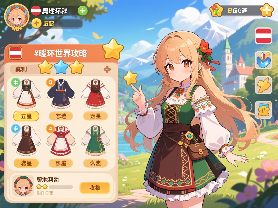 暖暖环游世界攻略奥地利丨区域关卡怎么过,五星搭配怎么选,奥地利特色服饰怎么收集 暖暖环游世界攻略奥地利丨区域关卡怎么过,五星搭配怎么选,奥地利特色服饰怎么收集