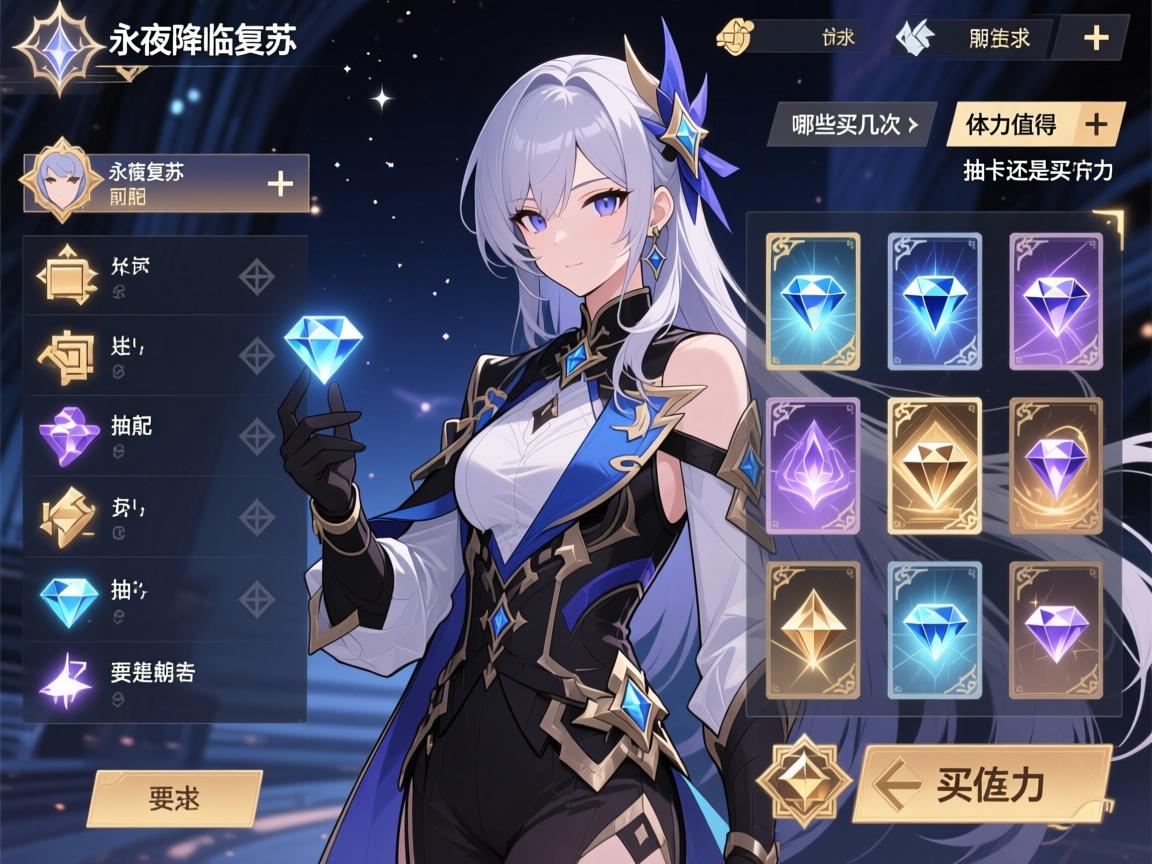 永夜降临复苏前期资源怎么分配,哪些值得囤,体力买几次,钻石抽卡还是买体力 永夜降临复苏前期资源怎么分配,哪些值得囤,体力买几次,钻石抽卡还是买体力
