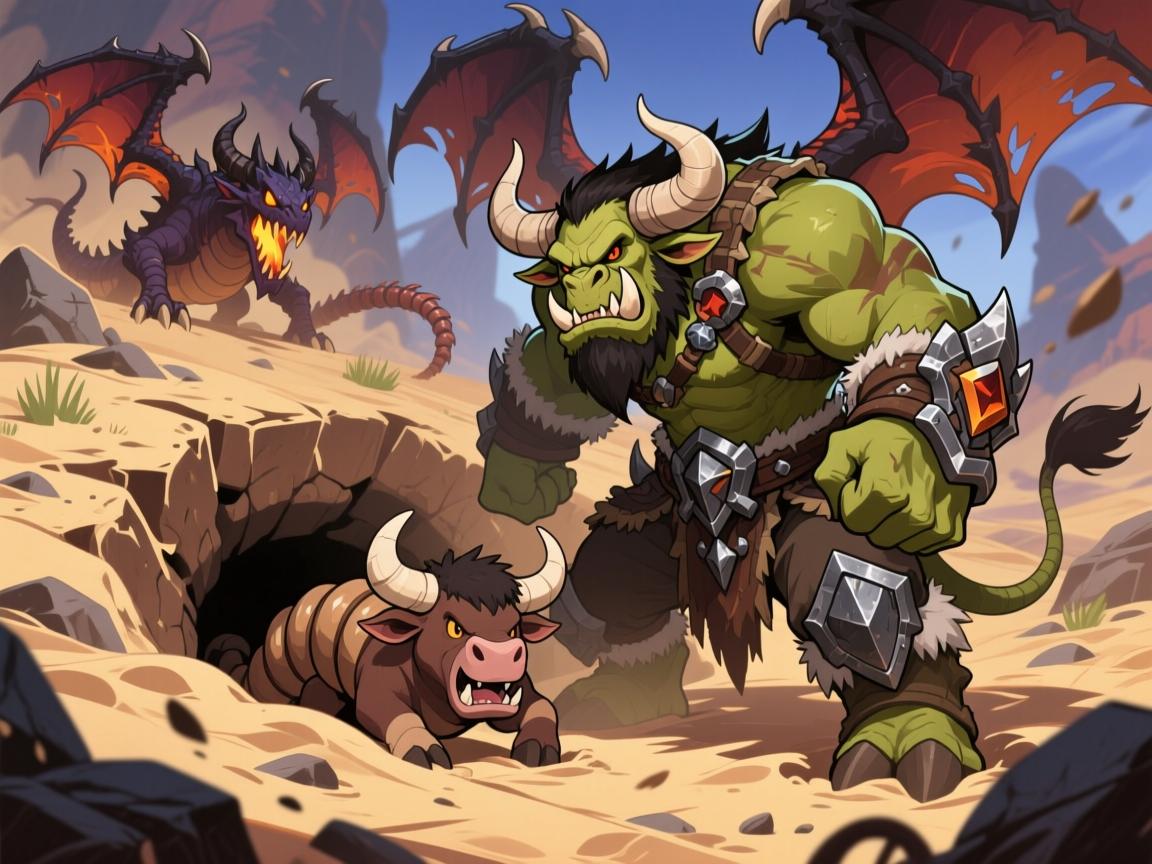 英勇之地副本boss无伤打法,魔龙怎么卡安全区,沙虫钻地如何躲,牛头人小牛要不要先清 英勇之地副本boss无伤打法,魔龙怎么卡安全区,沙虫钻地如何躲,牛头人小牛要不要先清