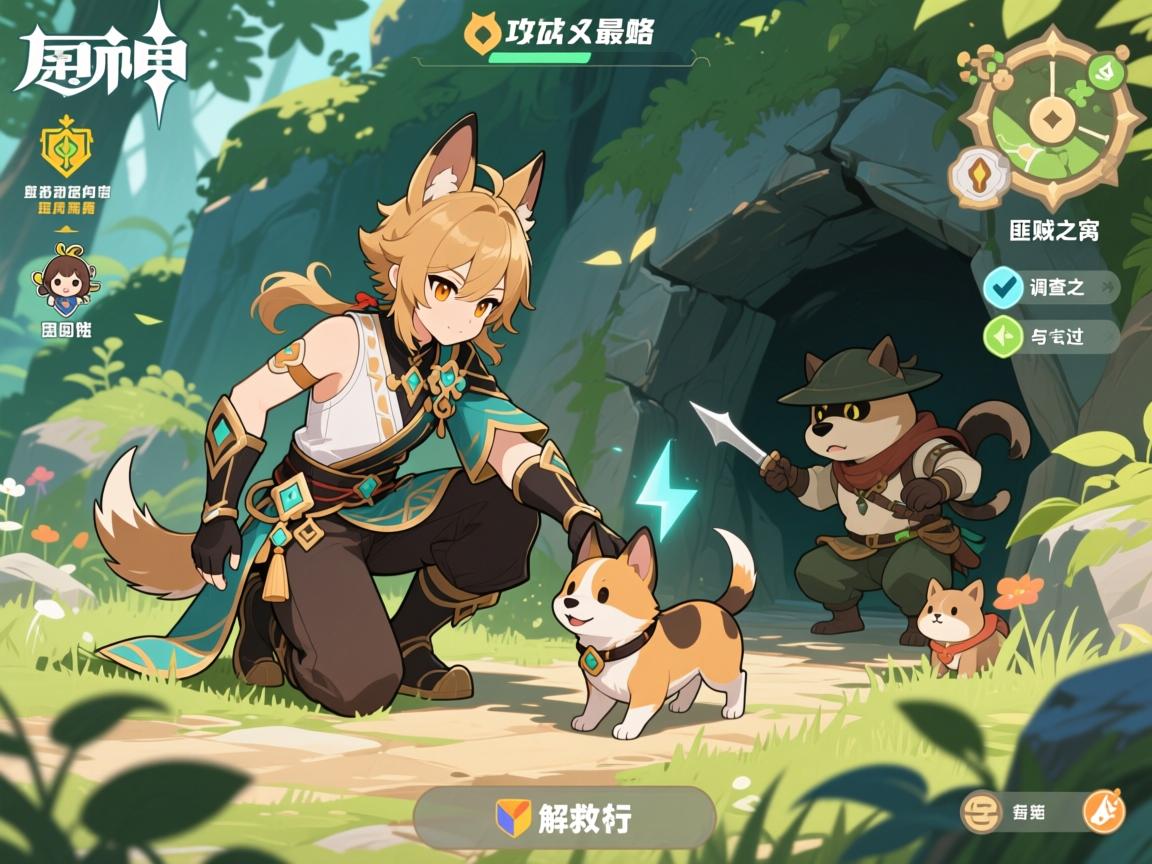 原神活动攻略解救,犬武者活动怎么通关,调查点匪贼之窝怎么过,小动物解救技巧有哪些 原神活动攻略解救,犬武者活动怎么通关,调查点匪贼之窝怎么过,小动物解救技巧有哪些