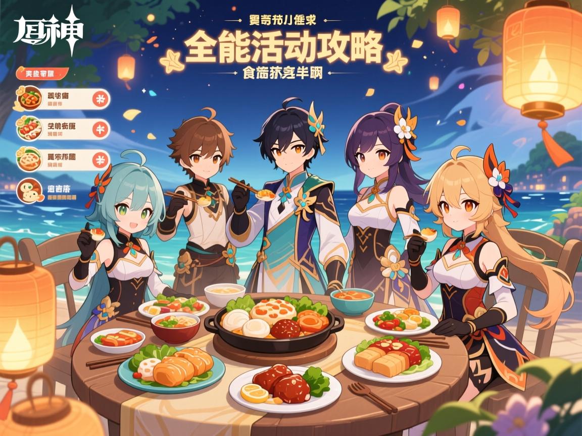 原神美食活动攻略,全能美食队任务怎么触发,海灯节美食奖励有哪些,食谱获取方式有几种 原神美食活动攻略,全能美食队任务怎么触发,海灯节美食奖励有哪些,食谱获取方式有几种