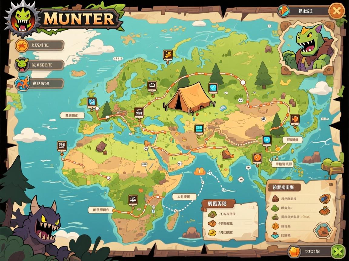 怪物猎人荒野地图解析,究竟有几张主地图,营地坐标在哪里,资源采集路线怎么规划 怪物猎人荒野地图解析,究竟有几张主地图,营地坐标在哪里,资源采集路线怎么规划