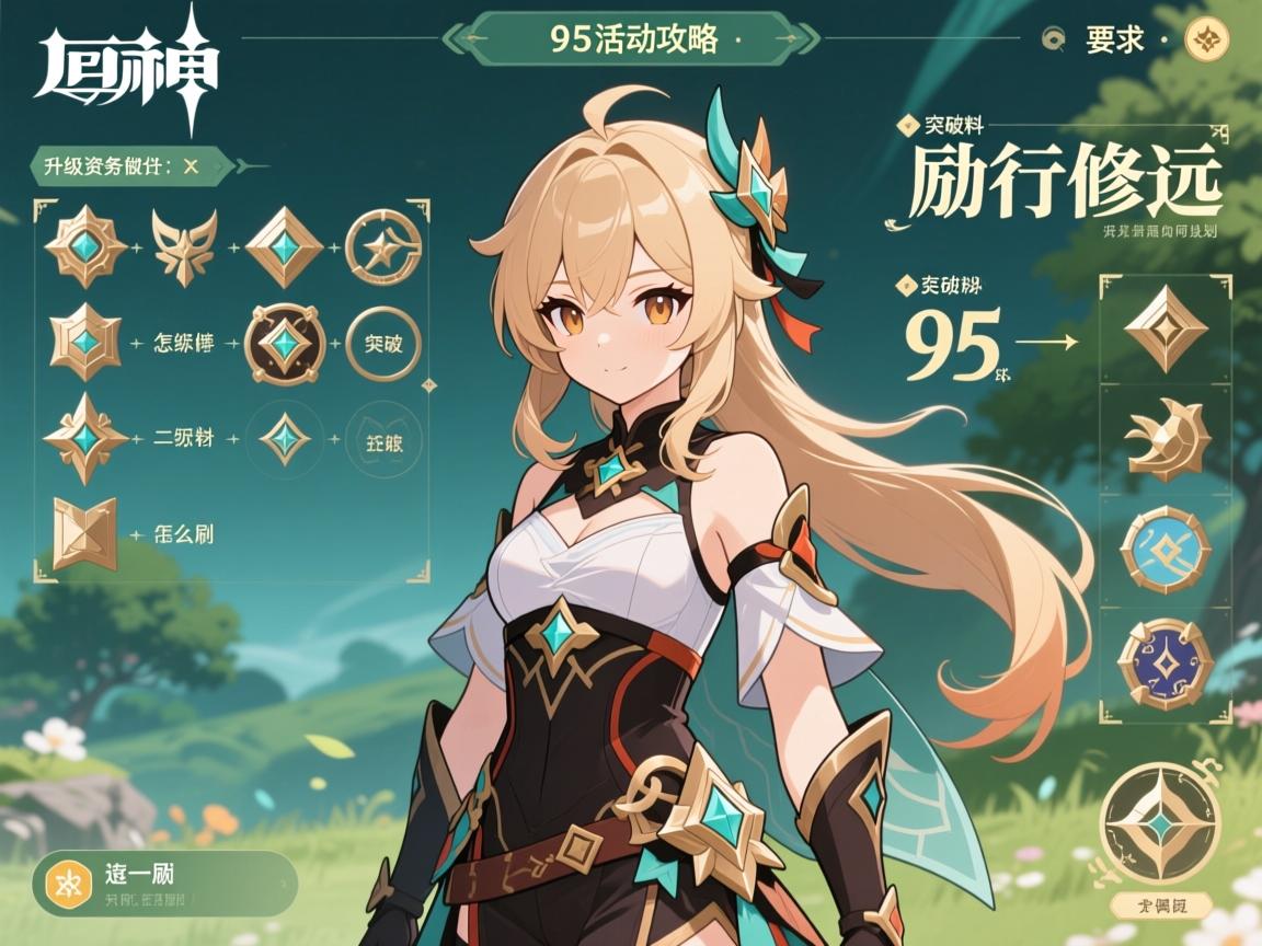 原神95活动攻略,95级突破材料怎么刷,励行修远任务怎么做,角色升级资源如何规划 原神95活动攻略,95级突破材料怎么刷,励行修远任务怎么做,角色升级资源如何规划