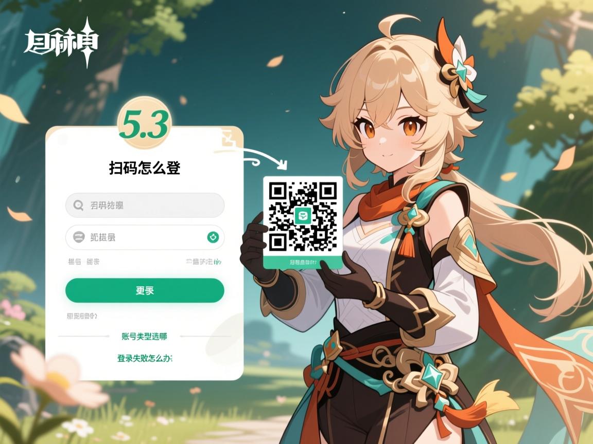 原神5.3版本怎么登,扫码登录怎么操作,账号类型选哪个,登录失败怎么办? 原神5.3版本怎么登,扫码登录怎么操作,账号类型选哪个,登录失败怎么办?