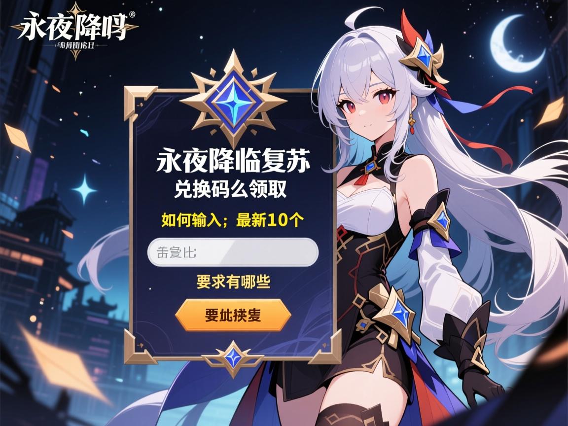 永夜降临复苏兑换码怎么领取,如何输入,最新10个有哪些 永夜降临复苏兑换码怎么领取,如何输入,最新10个有哪些