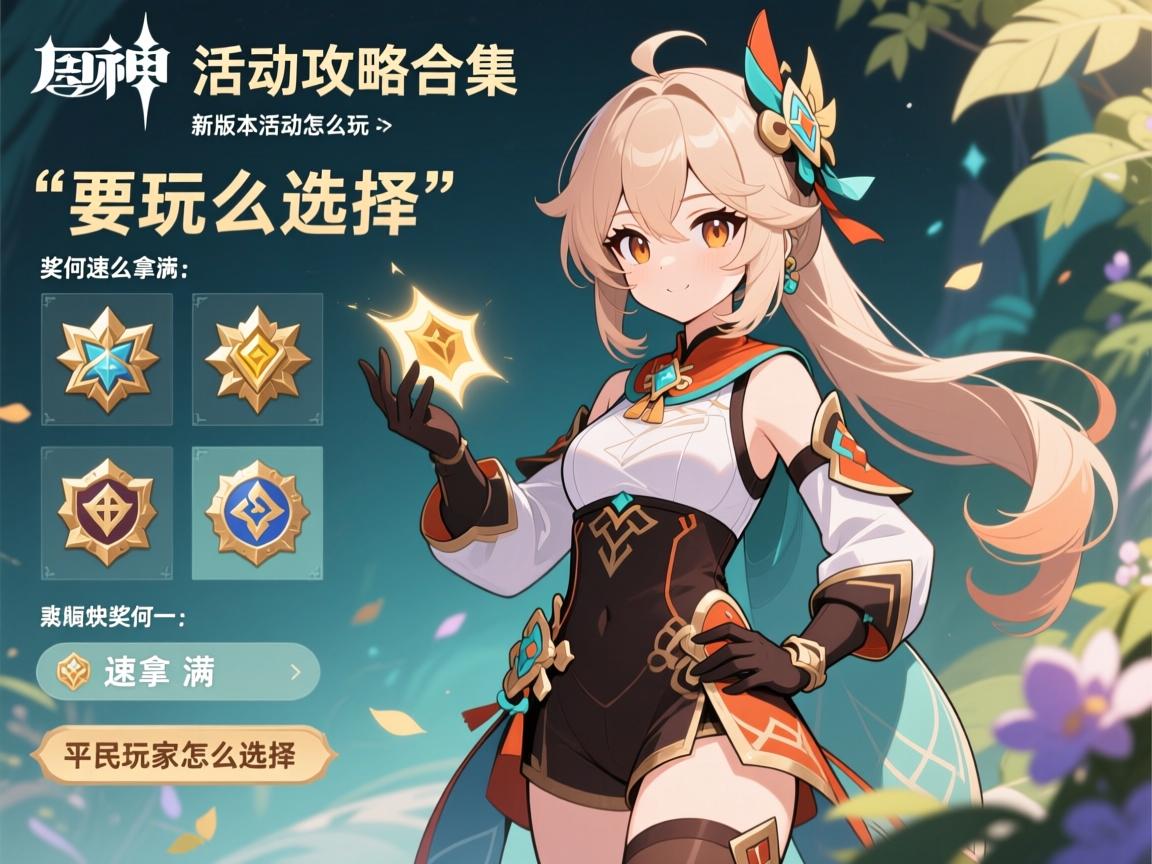 原神活动攻略合集,新版本活动怎么玩,奖励如何快速拿满,平民玩家该怎么选择 原神活动攻略合集,新版本活动怎么玩,奖励如何快速拿满,平民玩家该怎么选择