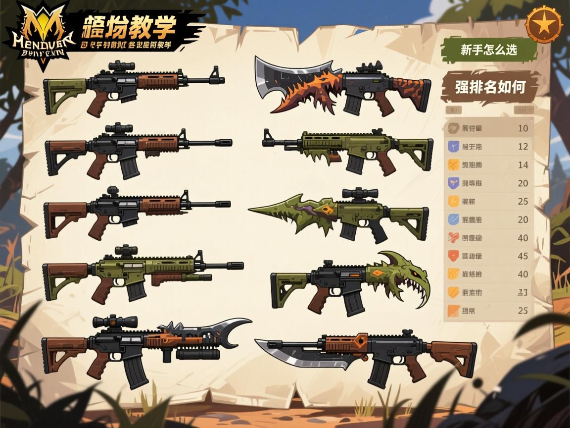 怪物猎人荒野各武器教学,新手怎么选,连招如何练,强度排名如何 怪物猎人荒野各武器教学,新手怎么选,连招如何练,强度排名如何