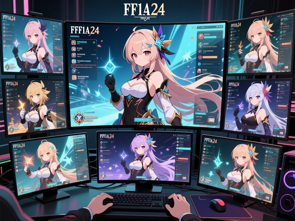 FF14玩家24角色多屏操作实录 FF14玩家24角色多屏操作实录