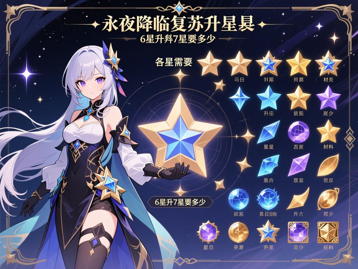 永夜降临复苏升星表,各星级需要多少材料,升星材料怎么获得,6星升7星要多少 永夜降临复苏升星表,各星级需要多少材料,升星材料怎么获得,6星升7星要多少