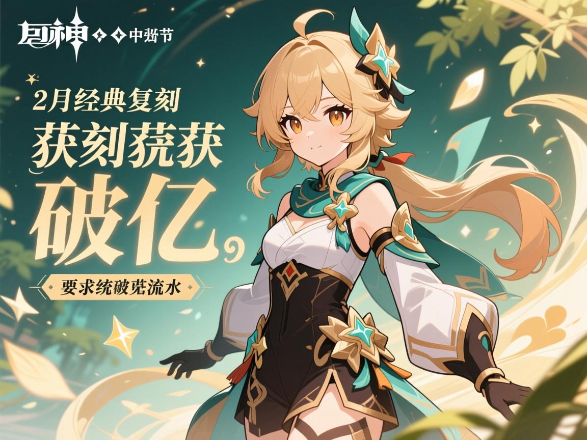 原神2月经典复刻斩获破亿流水 原神2月经典复刻斩获破亿流水