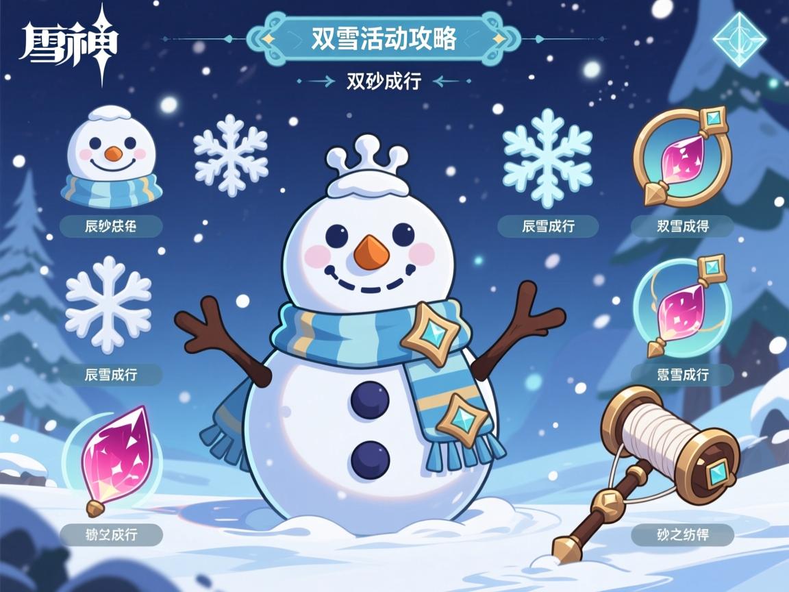 原神雪人活动攻略,雪人部件怎么获得,双雪成行任务怎么做,辰砂之纺锤如何获取 原神雪人活动攻略,雪人部件怎么获得,双雪成行任务怎么做,辰砂之纺锤如何获取