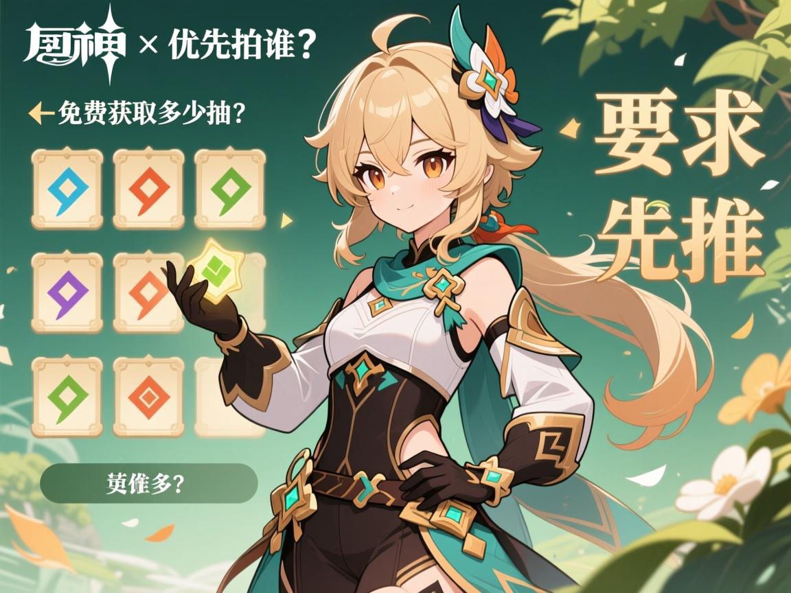 原神5.3版本抽数,免费获取多少抽,角色优先抽谁? 原神5.3版本抽数,免费获取多少抽,角色优先抽谁?
