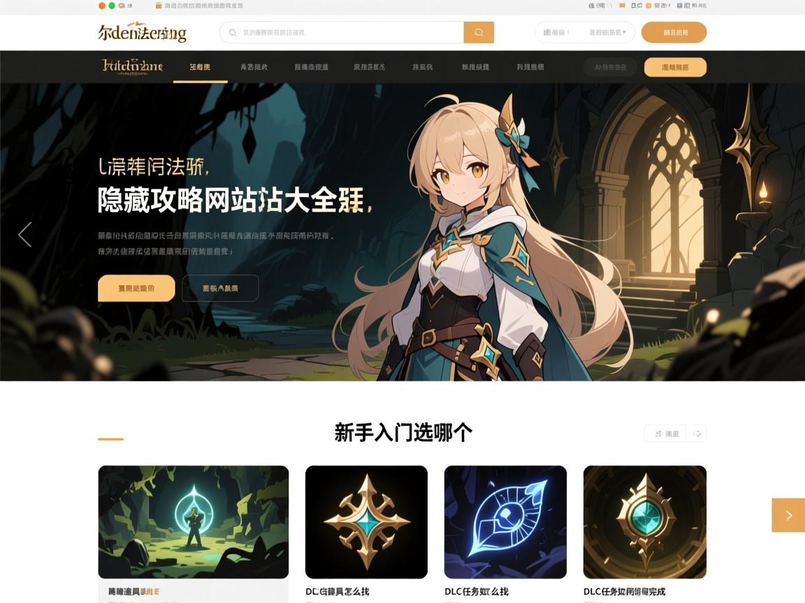 艾尔登法环攻略网站大全,新手入门选哪个,隐藏道具怎么找,DLC任务如何完成 艾尔登法环攻略网站大全,新手入门选哪个,隐藏道具怎么找,DLC任务如何完成