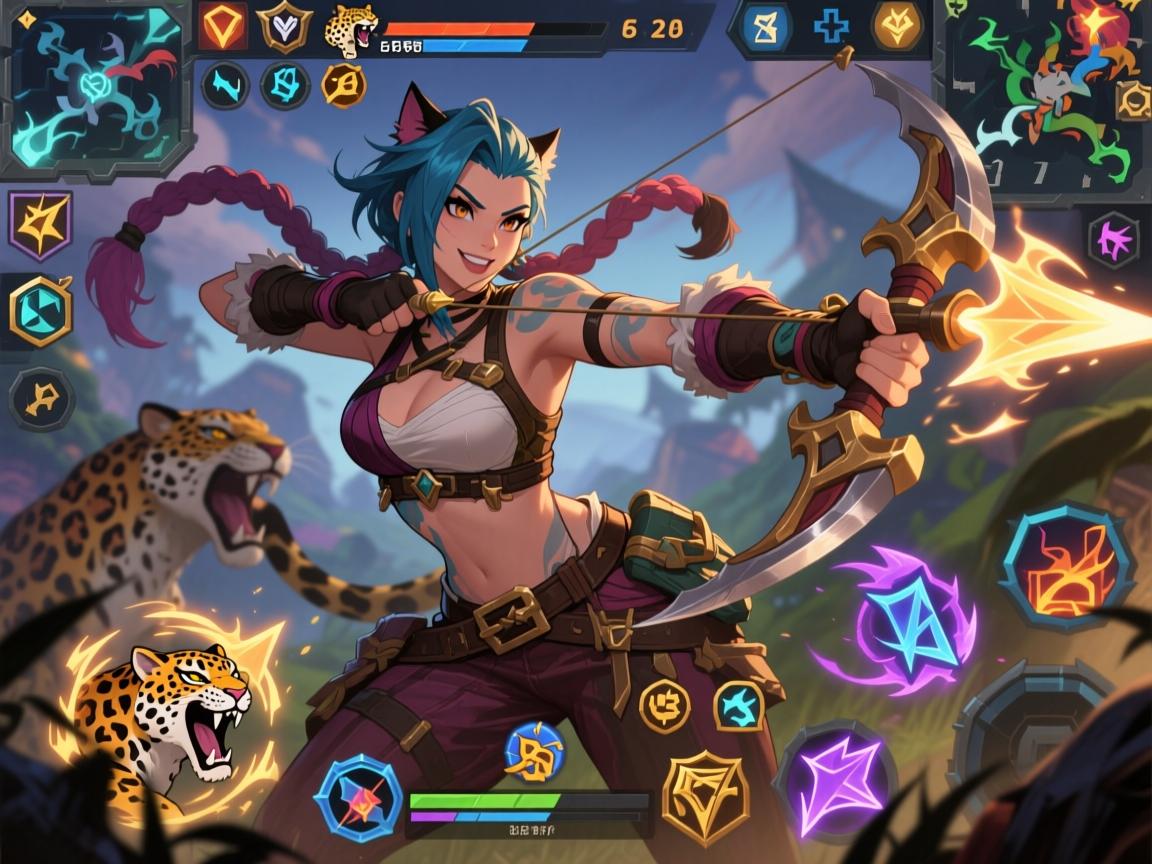 狂野女猎手怎么玩,奈德丽技能连招,豹女打野技巧,出装符文选择 狂野女猎手怎么玩,奈德丽技能连招,豹女打野技巧,出装符文选择