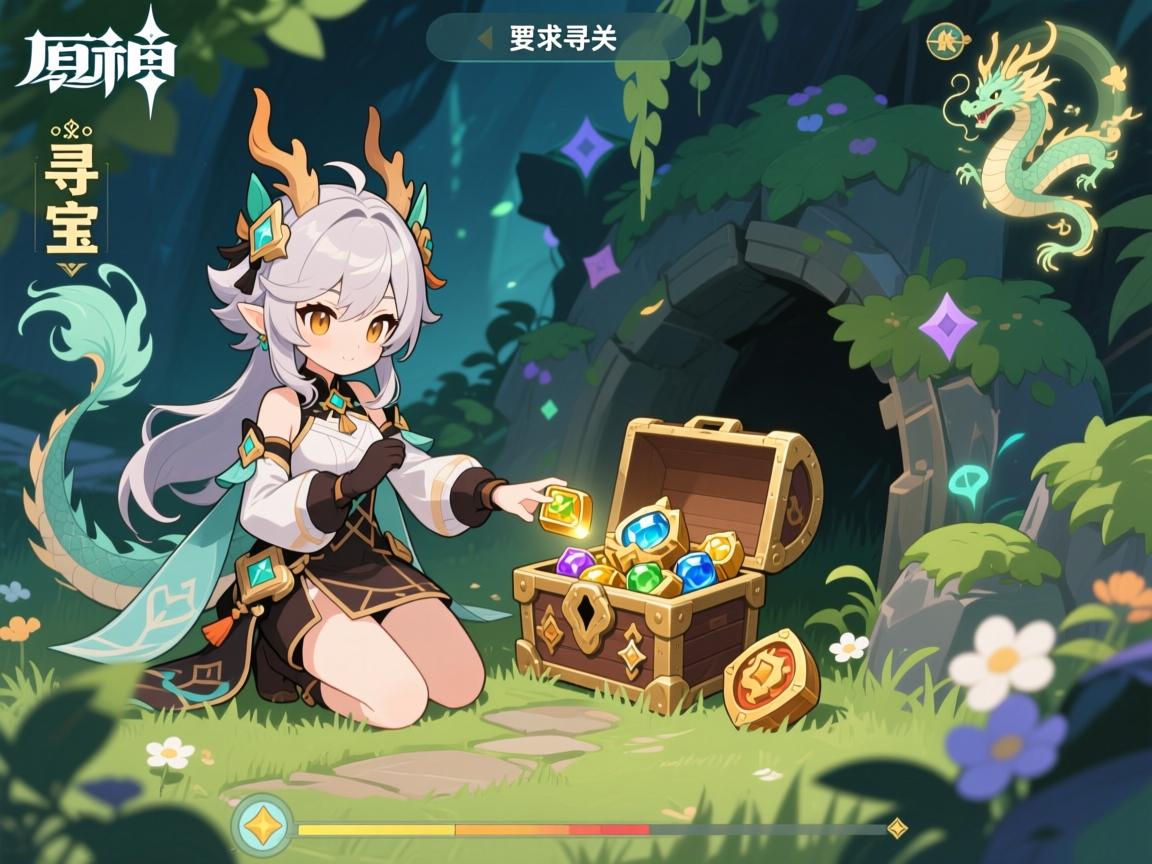 原神活动攻略寻宝,秘宝迷踪仙灵怎么用,龙龙寻宝关卡怎么过,隐藏宝箱位置在哪 原神活动攻略寻宝,秘宝迷踪仙灵怎么用,龙龙寻宝关卡怎么过,隐藏宝箱位置在哪