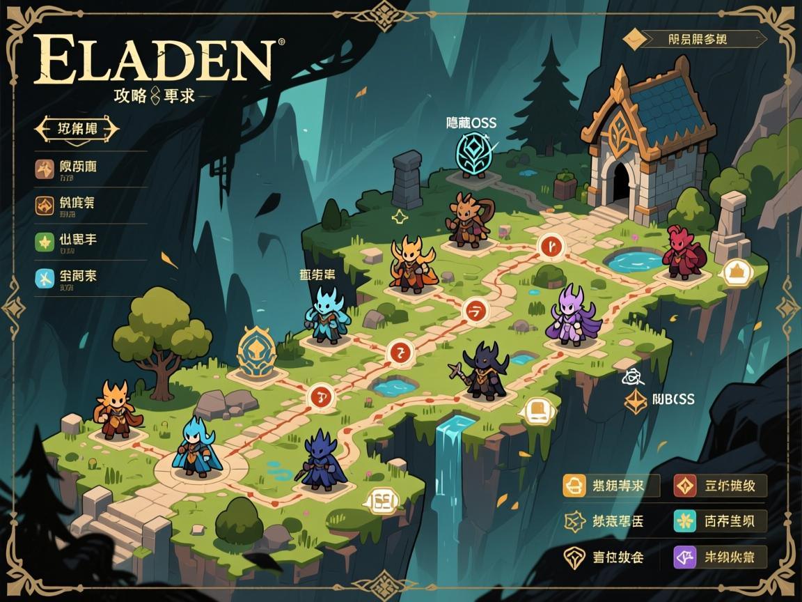 艾尔登法环攻略图,主线顺序是什么,隐藏BOSS在哪,推荐等级如何划分 艾尔登法环攻略图,主线顺序是什么,隐藏BOSS在哪,推荐等级如何划分