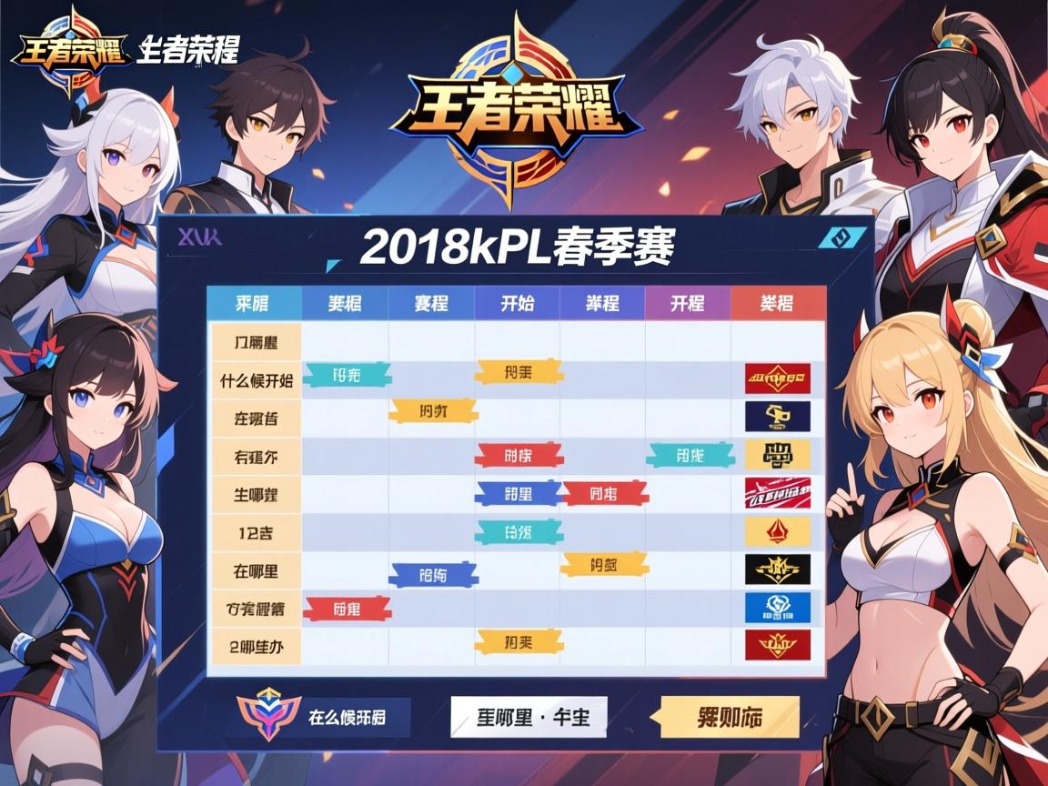 王者荣耀2018kpl春季赛赛程表,什么时候开始,在哪里举办,有哪些队伍 王者荣耀2018kpl春季赛赛程表,什么时候开始,在哪里举办,有哪些队伍