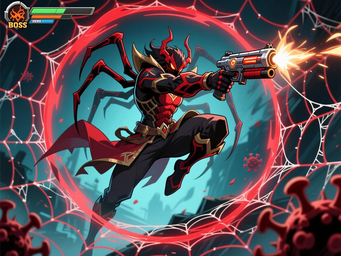 阿瑞斯病毒蜘蛛王BOSS无伤打法,如何轻松应对跳跃红圈与蛛网,远程武器如何选择? 阿瑞斯病毒蜘蛛王BOSS无伤打法,如何轻松应对跳跃红圈与蛛网,远程武器如何选择?