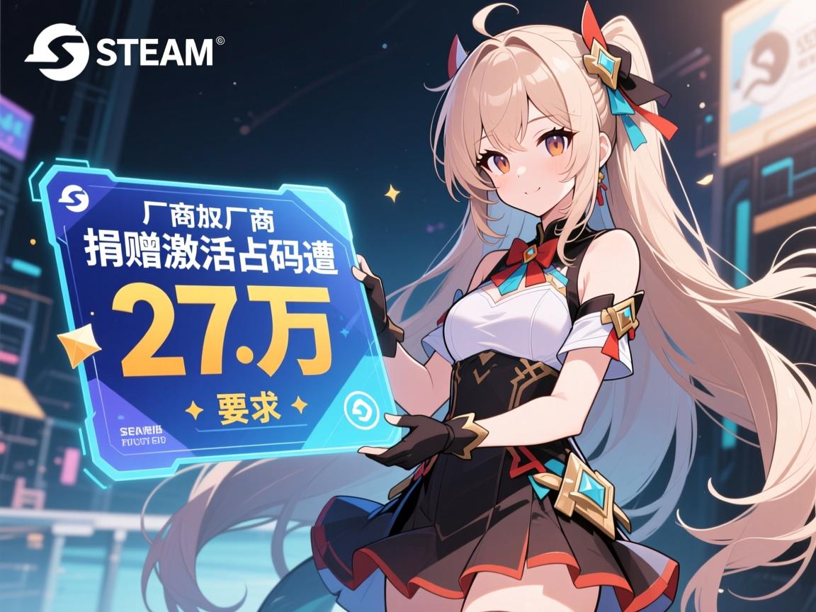 Steam厂商捐赠27万激活码遭 Steam厂商捐赠27万激活码遭
