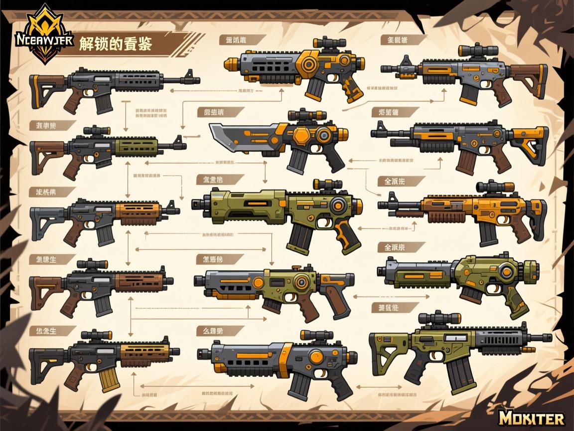 怪物猎人荒野武器解锁图鉴,全武器派生路线怎么查看,机械武器怎么制作 怪物猎人荒野武器解锁图鉴,全武器派生路线怎么查看,机械武器怎么制作