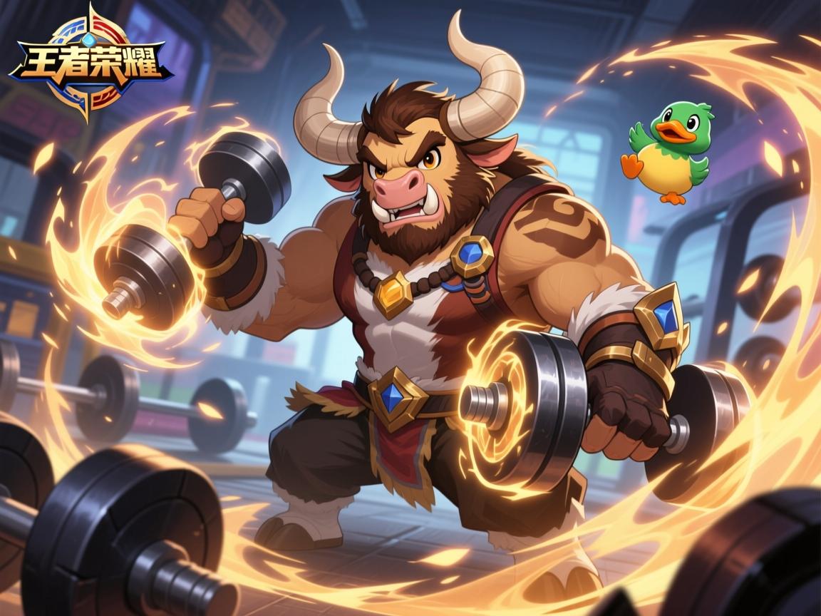王者荣耀哑铃连招技巧大全,牛魔小牛鸭皮肤如何获取,健身流牛魔怎么玩,技能特效怎么样 王者荣耀哑铃连招技巧大全,牛魔小牛鸭皮肤如何获取,健身流牛魔怎么玩,技能特效怎么样
