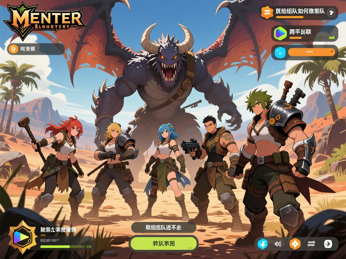 怪物猎人荒野如何联机组队,跨平台联机怎么设置,联机组队进不去怎么办 怪物猎人荒野如何联机组队,跨平台联机怎么设置,联机组队进不去怎么办