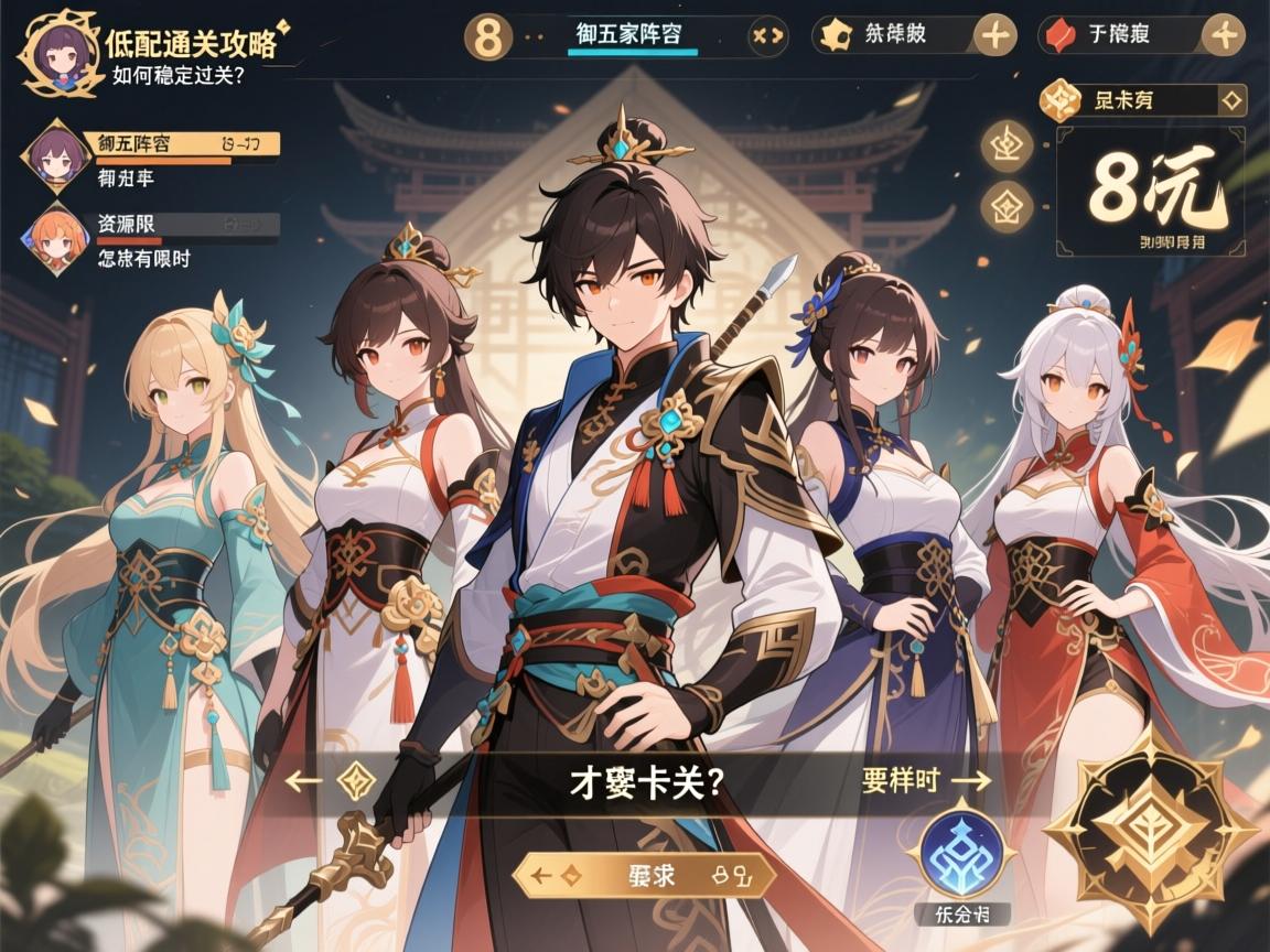 8-1低配通关攻略:御五家阵容如何稳定过关?资源有限时怎样分配才不会卡关? 8-1低配通关攻略:御五家阵容如何稳定过关?资源有限时怎样分配才不会卡关?