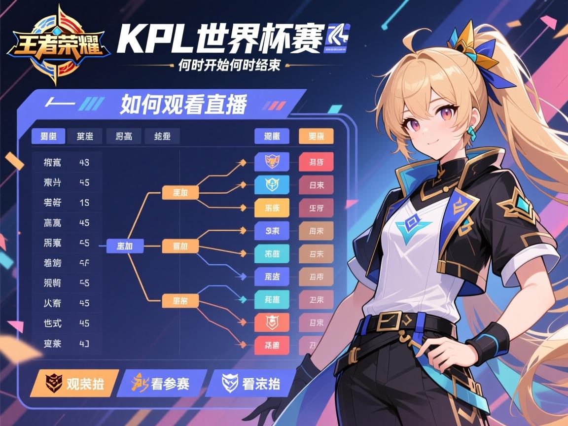 王者荣耀kpl世界杯赛程表,何时开始何时结束,有哪些战队参加,如何观看直播 王者荣耀kpl世界杯赛程表,何时开始何时结束,有哪些战队参加,如何观看直播