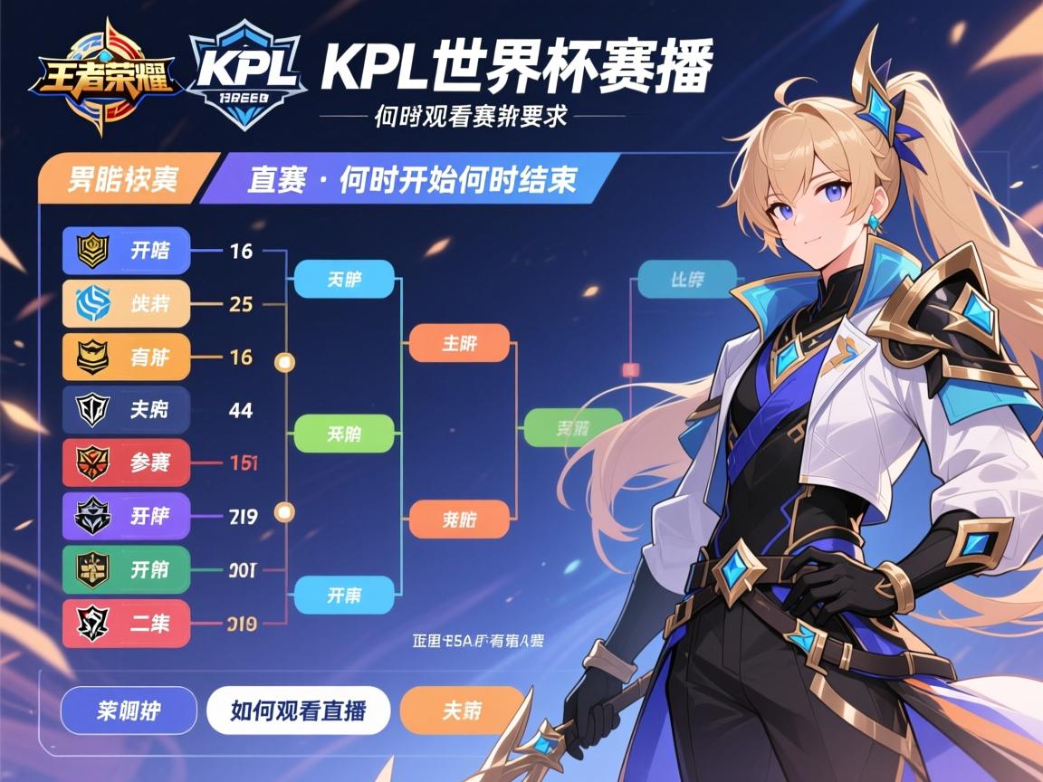 王者荣耀kpl世界杯赛程表,何时开始何时结束,有哪些战队参加,如何观看直播 王者荣耀kpl世界杯赛程表,何时开始何时结束,有哪些战队参加,如何观看直播