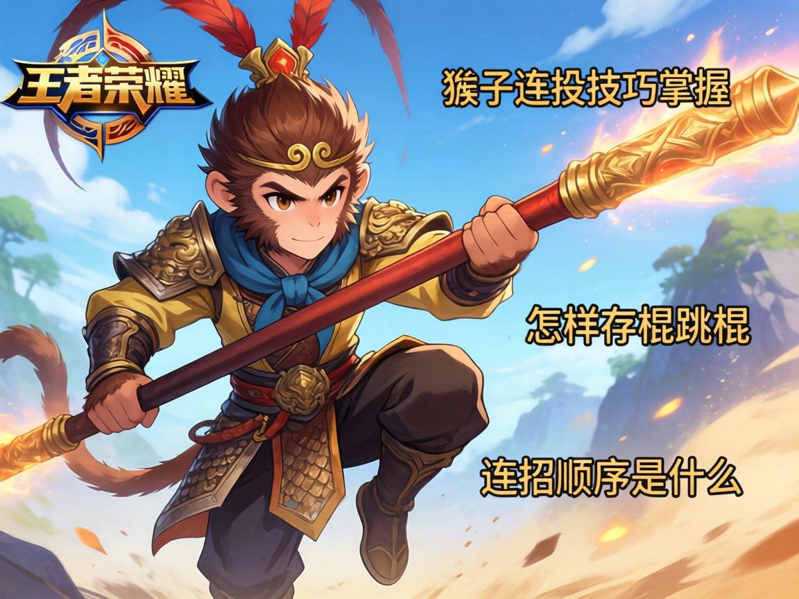 王者荣耀猴子连招技巧如何掌握,怎样存棍跳棍,连招顺序是什么? 王者荣耀猴子连招技巧如何掌握,怎样存棍跳棍,连招顺序是什么?