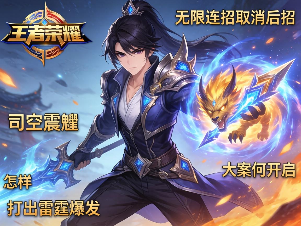 王者荣耀司空震连招技巧,如何无限连招取消后摇,怎样打出雷霆爆发,大招何时开启最合适? 王者荣耀司空震连招技巧,如何无限连招取消后摇,怎样打出雷霆爆发,大招何时开启最合适?
