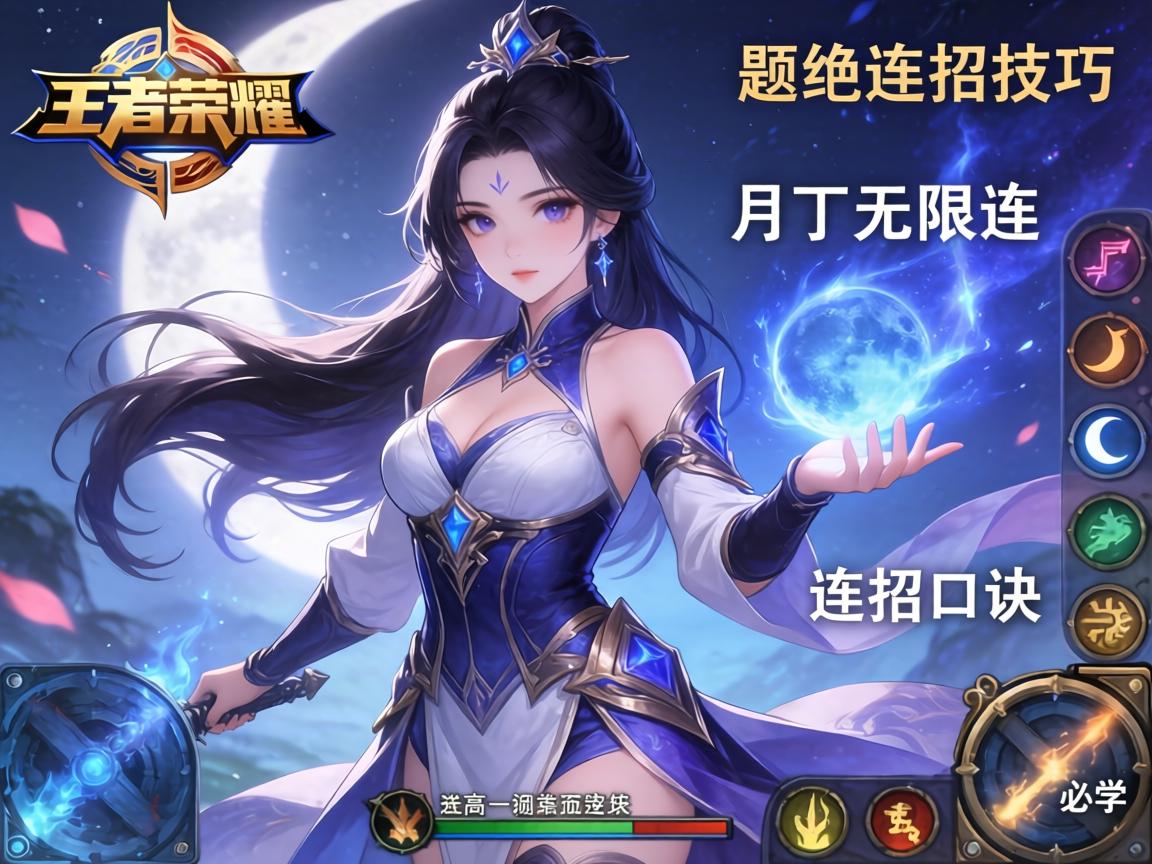 王者荣耀超绝连招技巧,如何打出月下无限连,连招口诀有哪些必学 王者荣耀超绝连招技巧,如何打出月下无限连,连招口诀有哪些必学