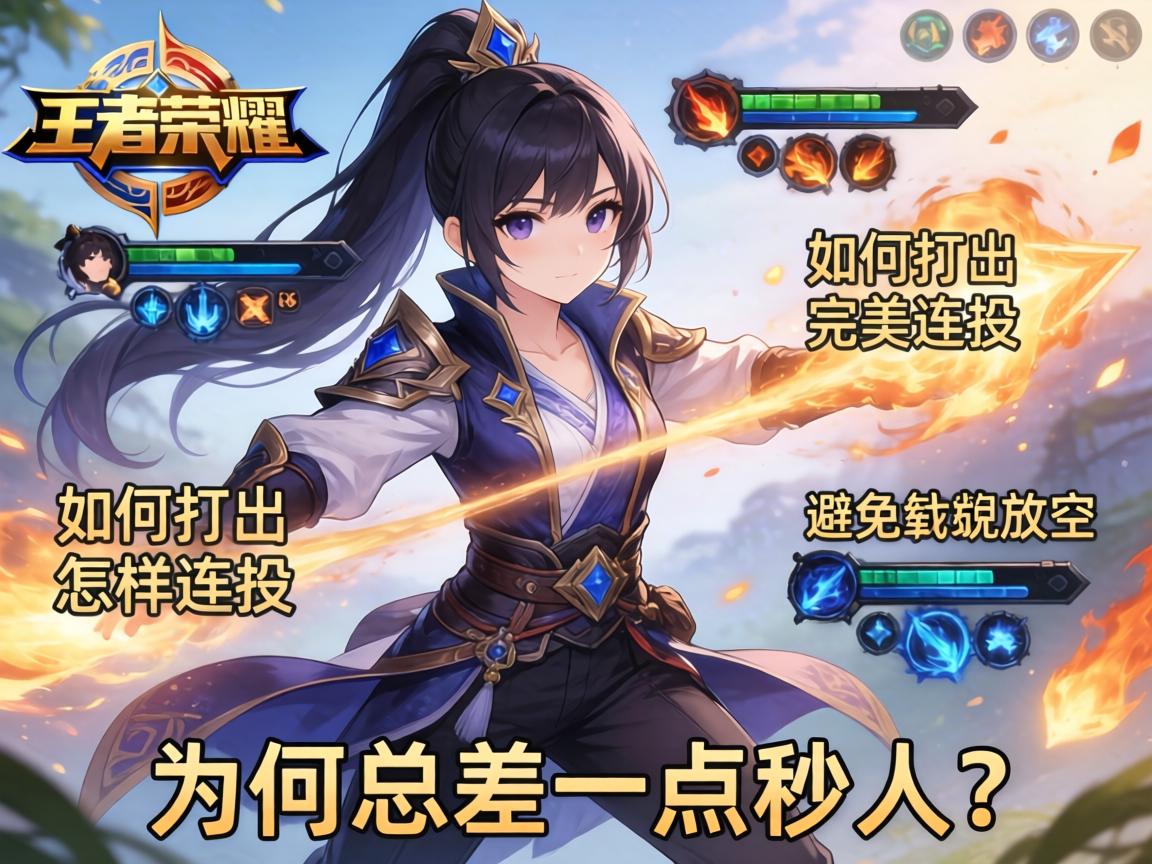 王者荣耀所有连招技巧,如何打出完美连招,怎样避免技能放空,为何总差一点秒人? 王者荣耀所有连招技巧,如何打出完美连招,怎样避免技能放空,为何总差一点秒人?