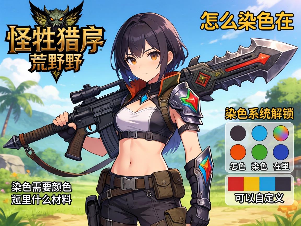 怪物猎人荒野武器怎么染色,染色系统在哪里解锁,染色需要什么材料,武器颜色可以自定义吗 怪物猎人荒野武器怎么染色,染色系统在哪里解锁,染色需要什么材料,武器颜色可以自定义吗