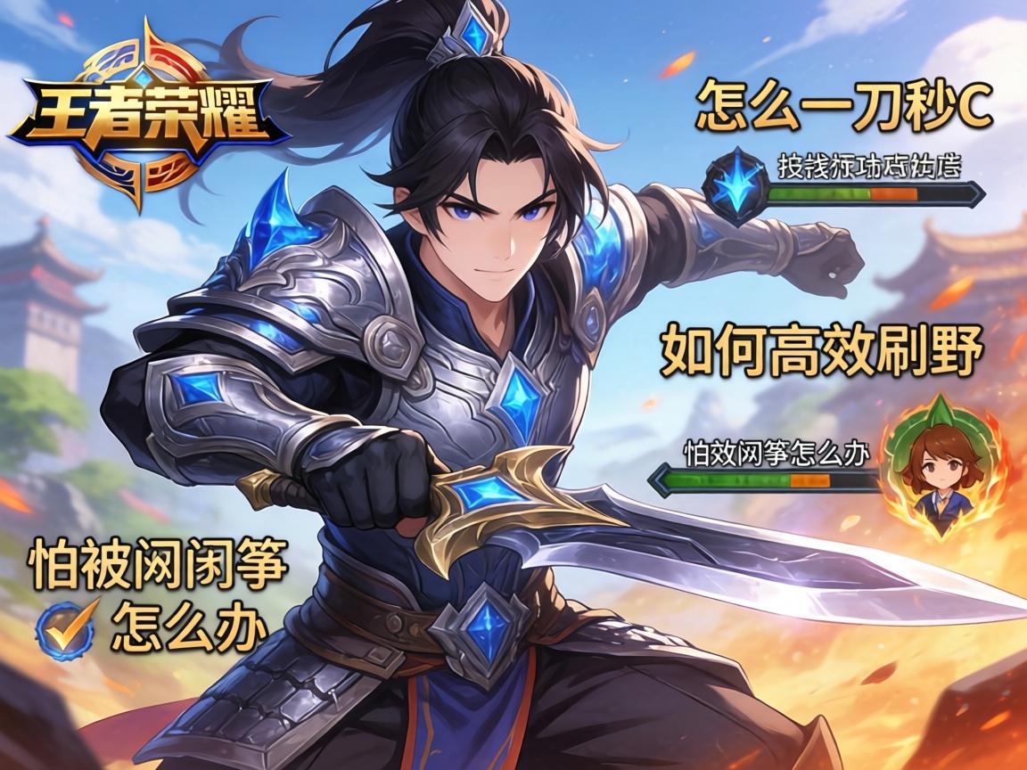王者荣耀连招铠的技巧,怎么一刀秒C,如何高效刷野,怕被风筝怎么办 王者荣耀连招铠的技巧,怎么一刀秒C,如何高效刷野,怕被风筝怎么办