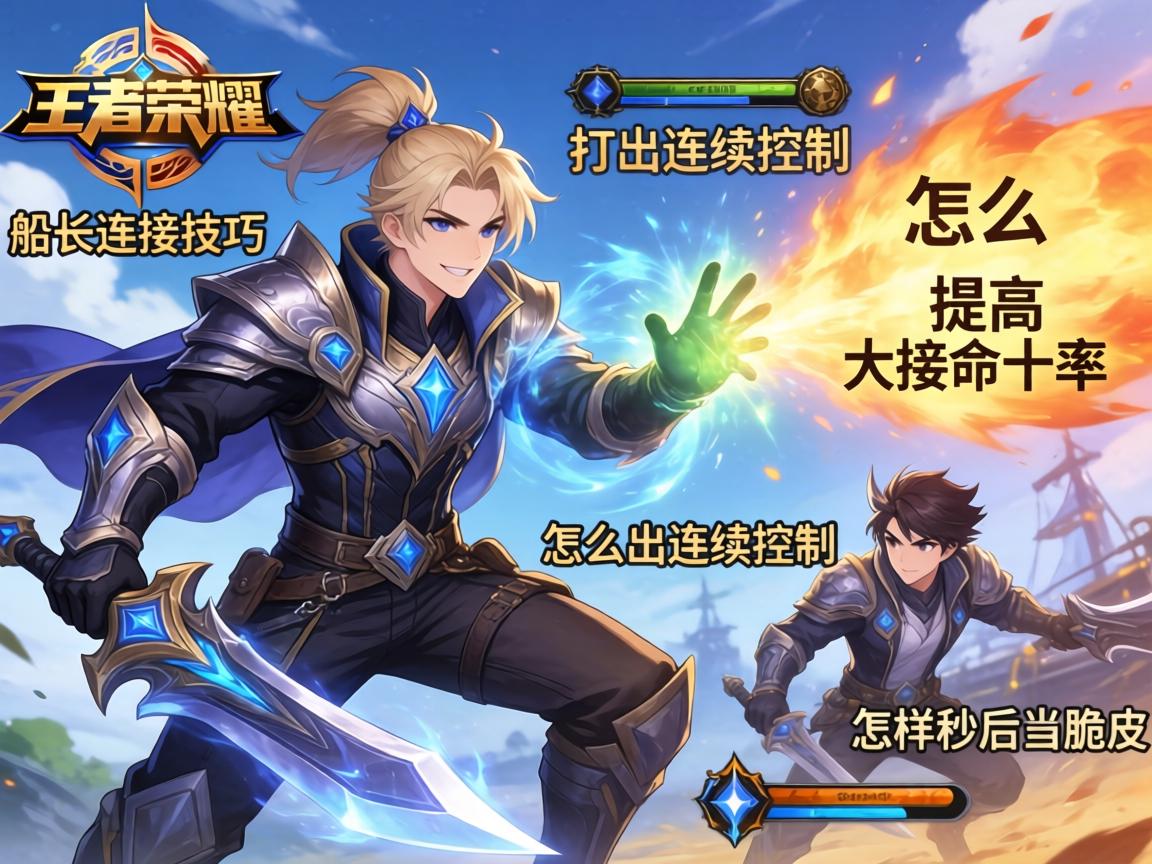 王者荣耀船长连招技巧,怎么打出连续控制,如何提高大招命中率,怎样秒后排脆皮? 王者荣耀船长连招技巧,怎么打出连续控制,如何提高大招命中率,怎样秒后排脆皮?