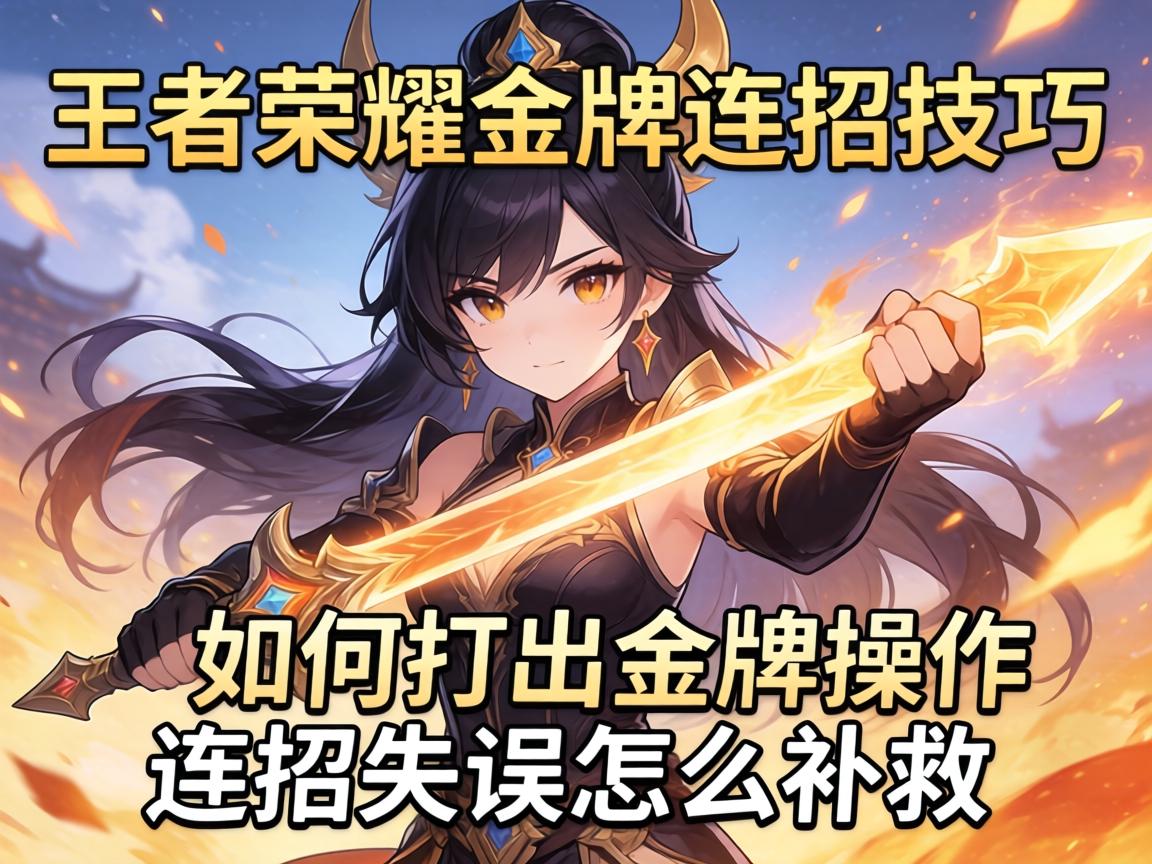 王者荣耀金牌连招技巧,如何打出金牌操作,连招失误怎么补救 王者荣耀金牌连招技巧,如何打出金牌操作,连招失误怎么补救