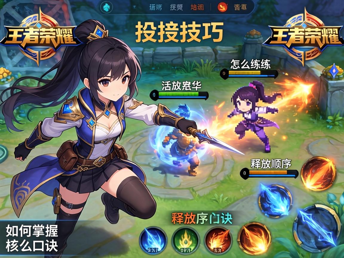 王者荣耀连招技巧,怎么练习,如何掌握核心口诀,技能释放顺序 王者荣耀连招技巧,怎么练习,如何掌握核心口诀,技能释放顺序